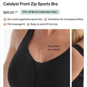 Knix Catalyst Front Zip Sports Bra